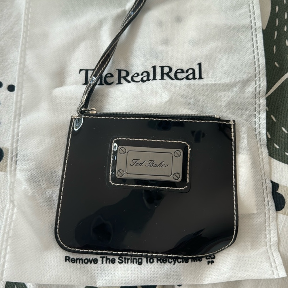 Ted Baker coin purse wristlet vinyl clear